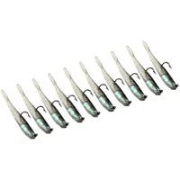 10pcs 75mm Ganchos de Pesca Suaves Señuelos de Pesca Artificial Ganchos de Pesca Agudos Cebo con Gancho